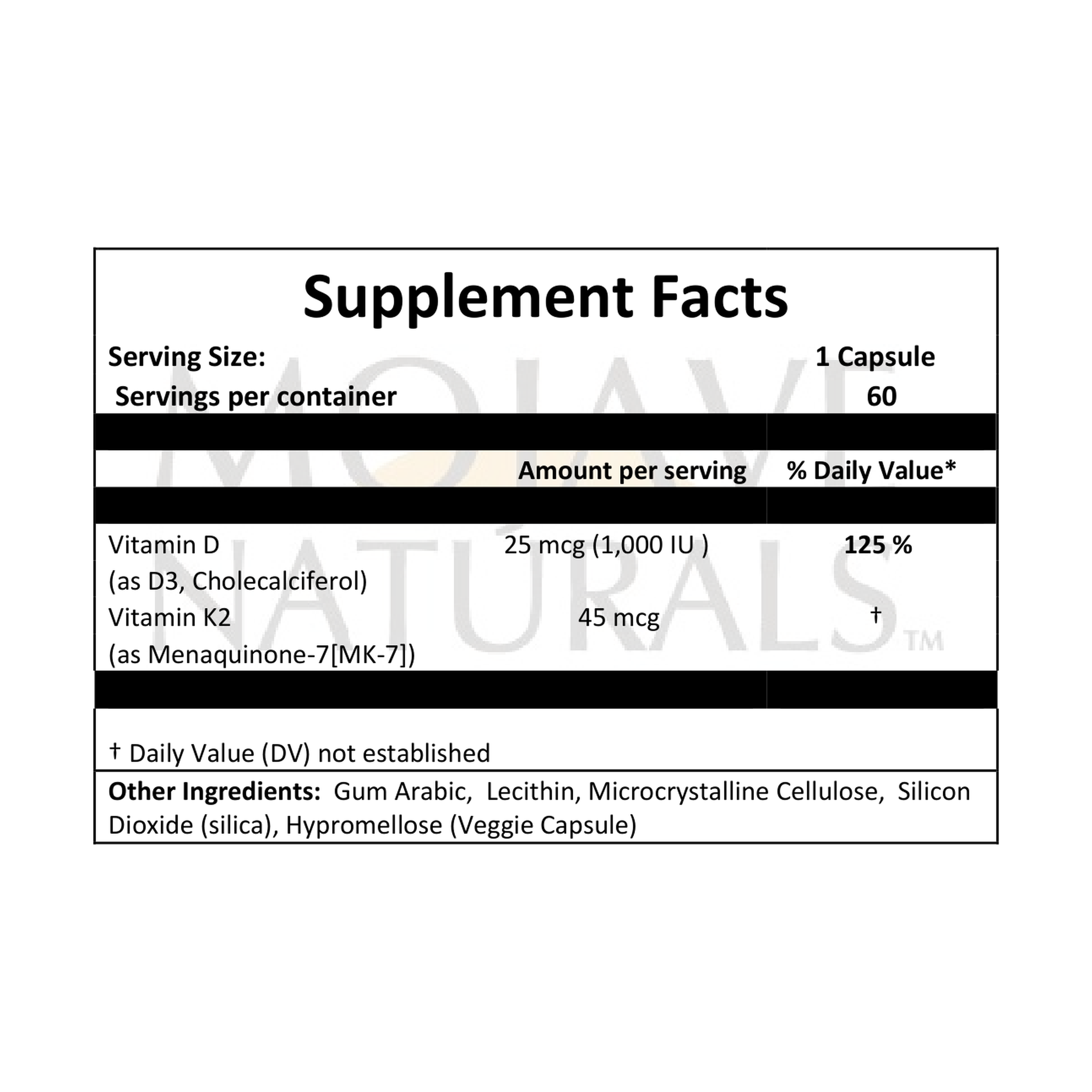 Liposomal Vitamin K2D3, 45 mcg / 25 mcg, 60 Veggie Capsules